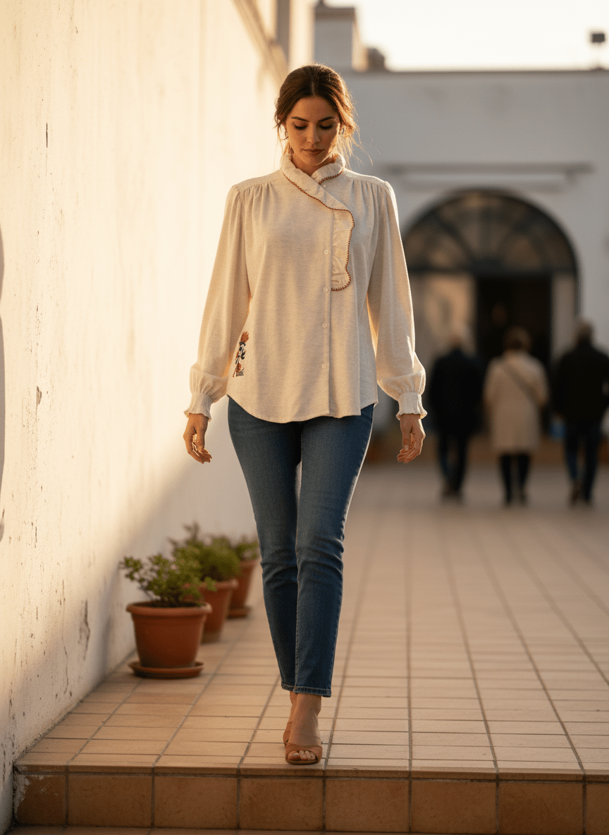 TOP ALYA ECRU CHINE - ADORE TOP