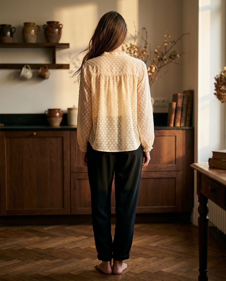 TOP BIBA ECRU - MINUIT DOUZE TOP