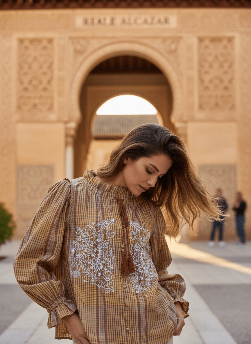TOP DAYA RAYURES BRIQUES - CASBAH LOVE Top