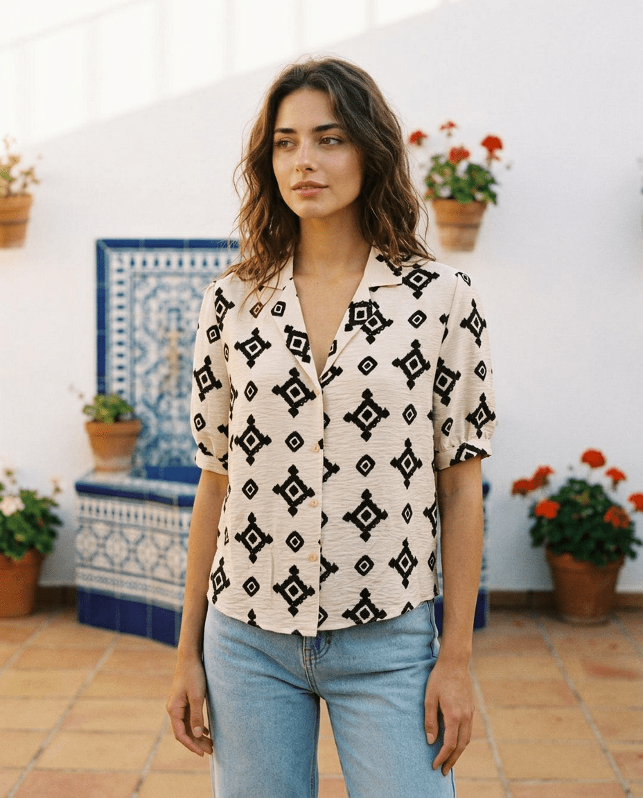 Top Natalia ECRU - RUE DES ABBESSES Top