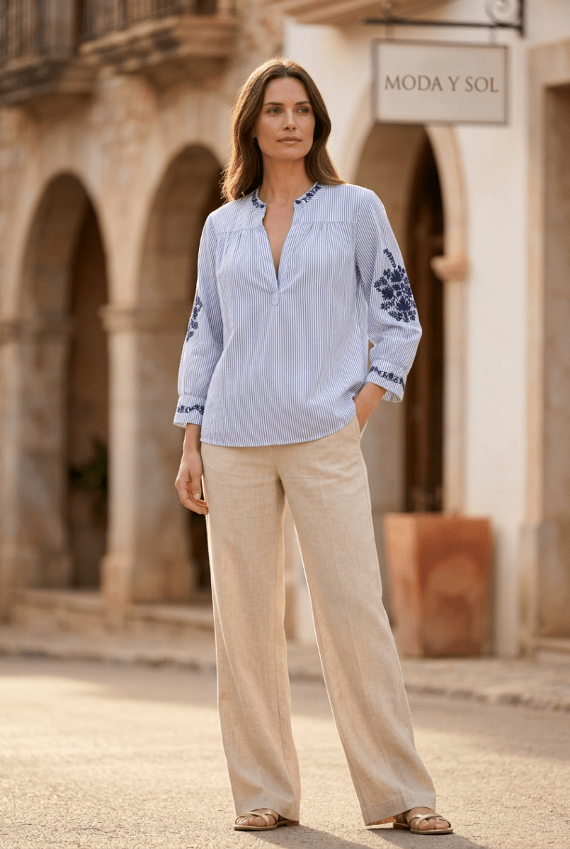 TOP SARI BLEU - RUE MAZARINE TOP