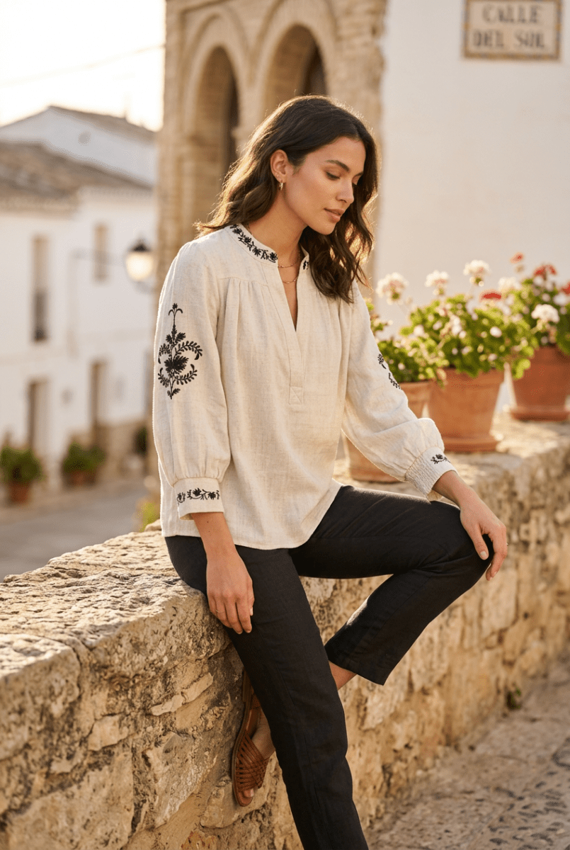 TOP SARI ECRU - RUE MAZARINE TOP