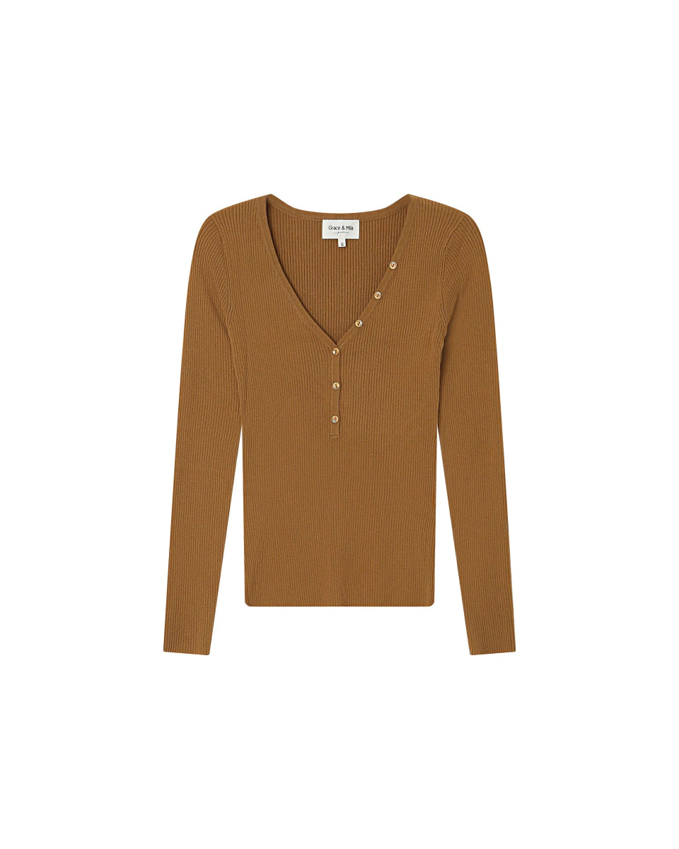 Top Saturnin OCRE - GRACE ET MILA Top