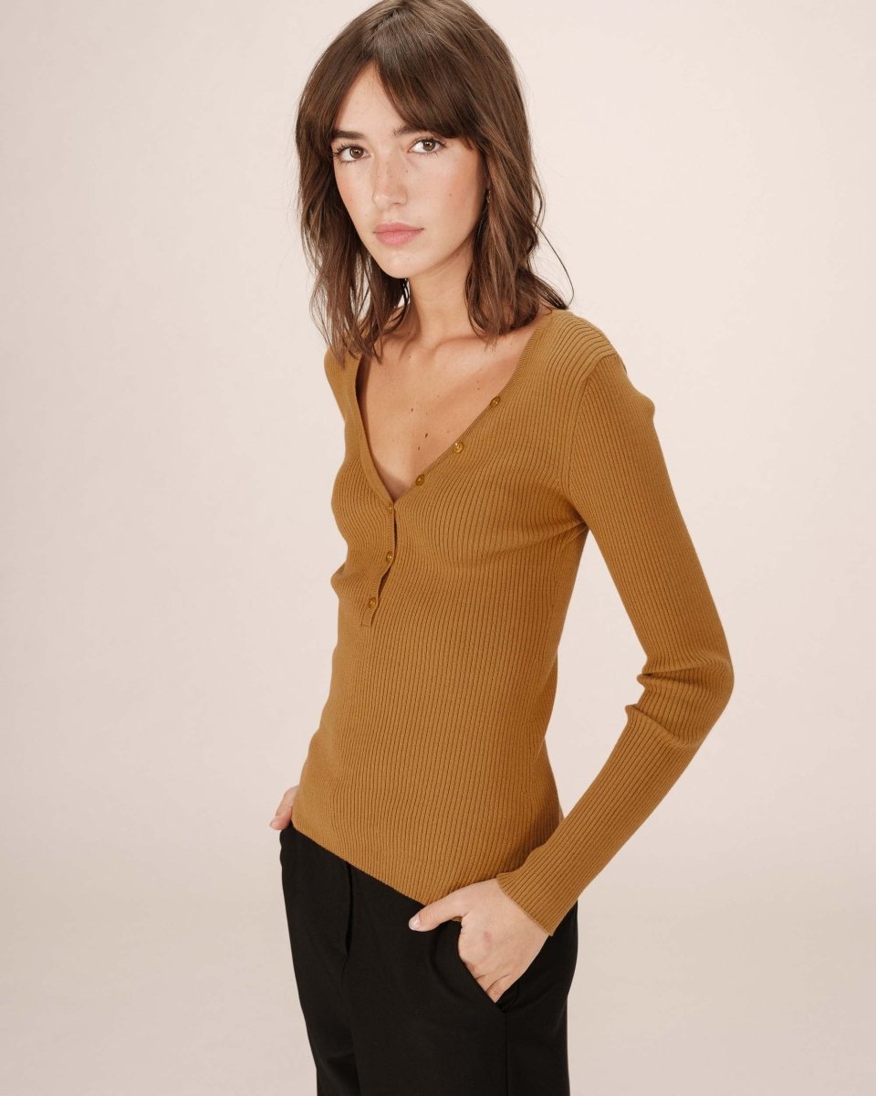 Top Saturnin OCRE - GRACE ET MILA Top