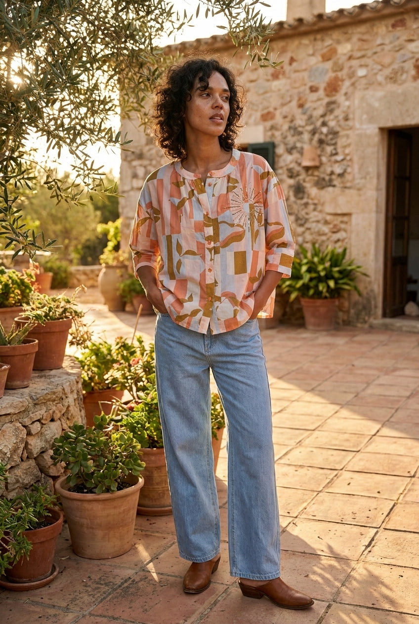 TOP SIMONE SOLSTICE PASTEL - ORFEO Top