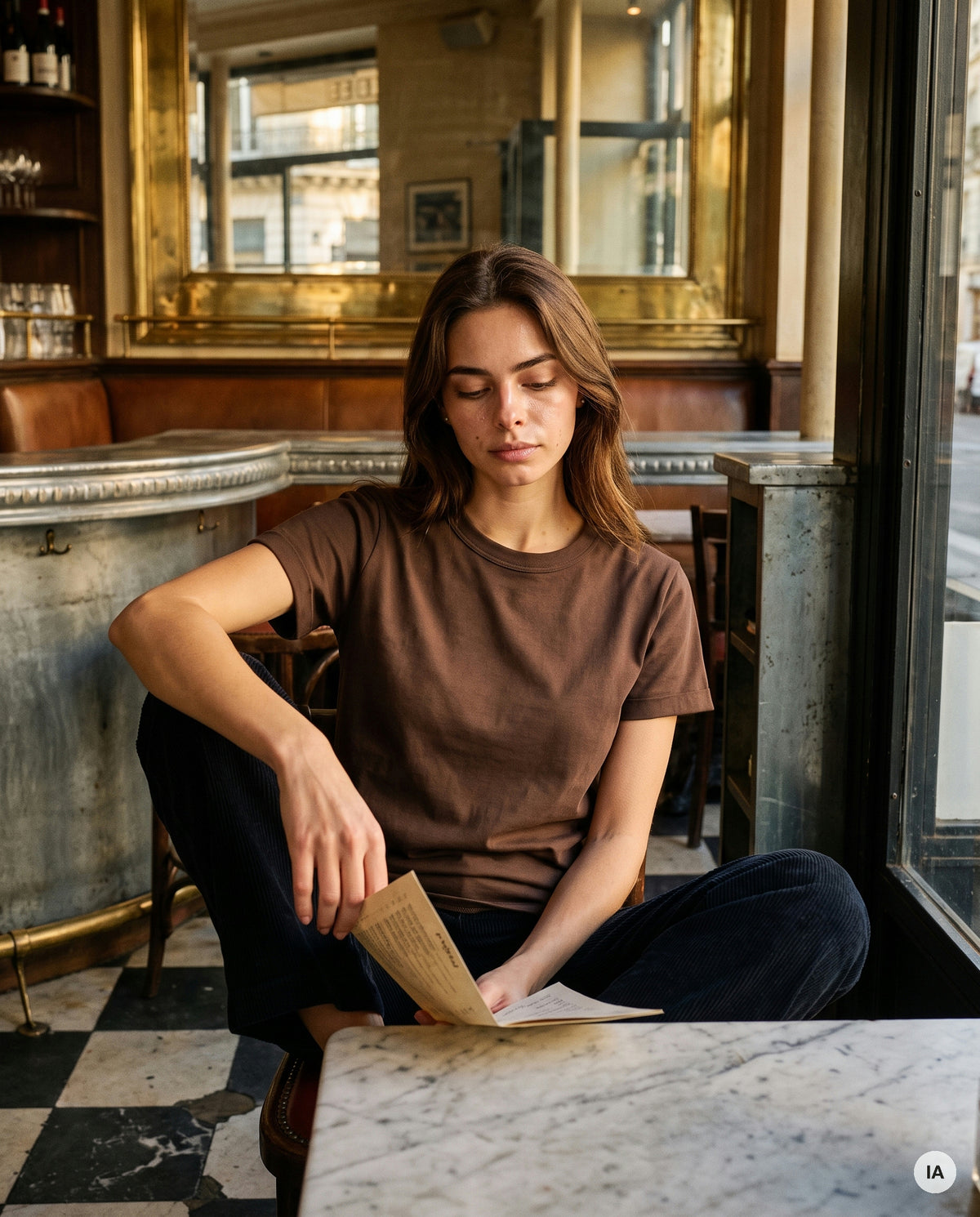 TSHIRT ONI CHOCOLAT - ORAIJE T-shirt — Image générée par IA