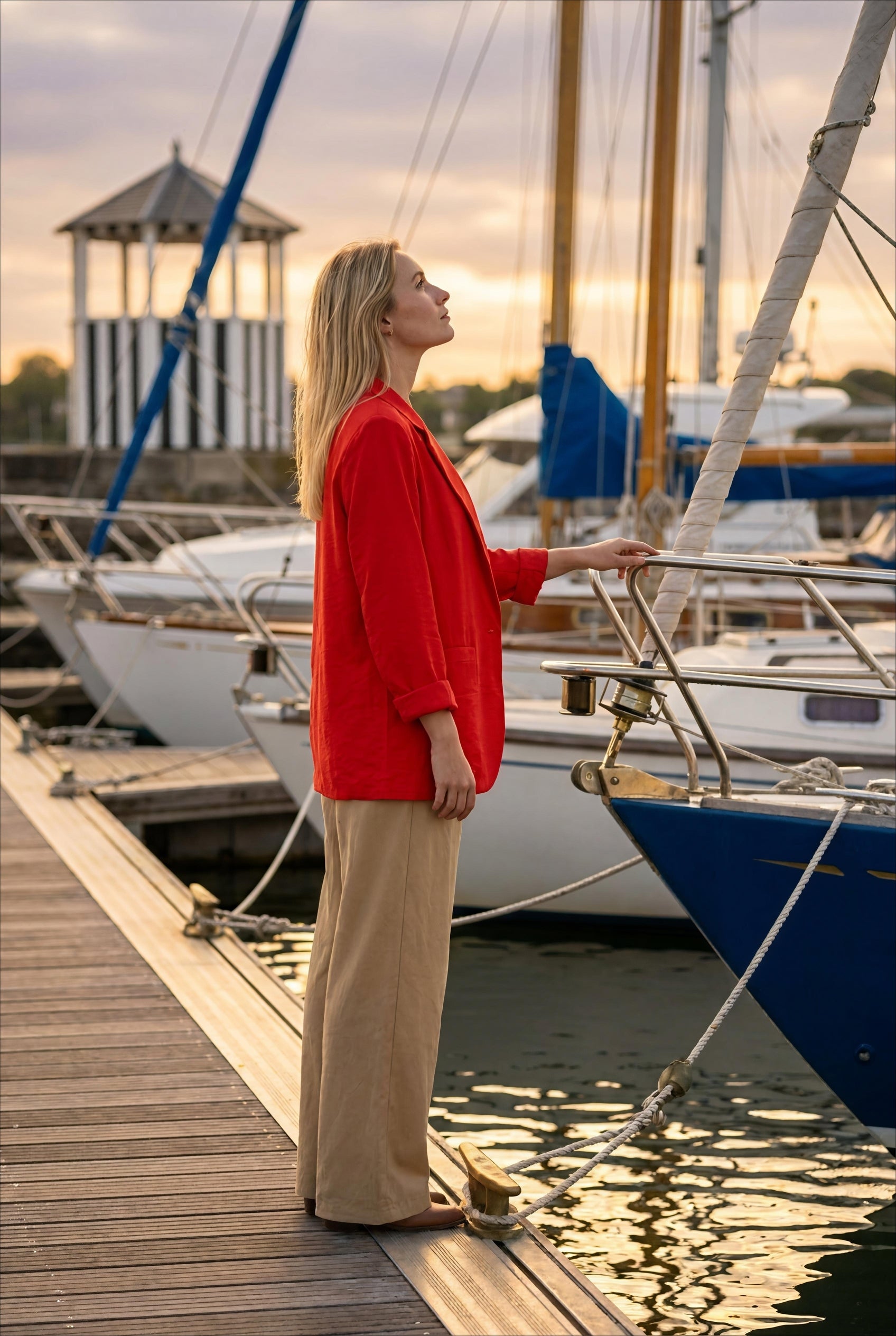 VESTE ANGELA ROUGE - YCOO Veste