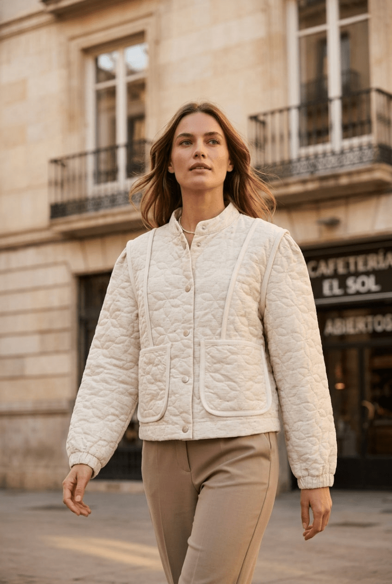 VESTE TYLER ECRU - RUE MAZARINE VESTE
