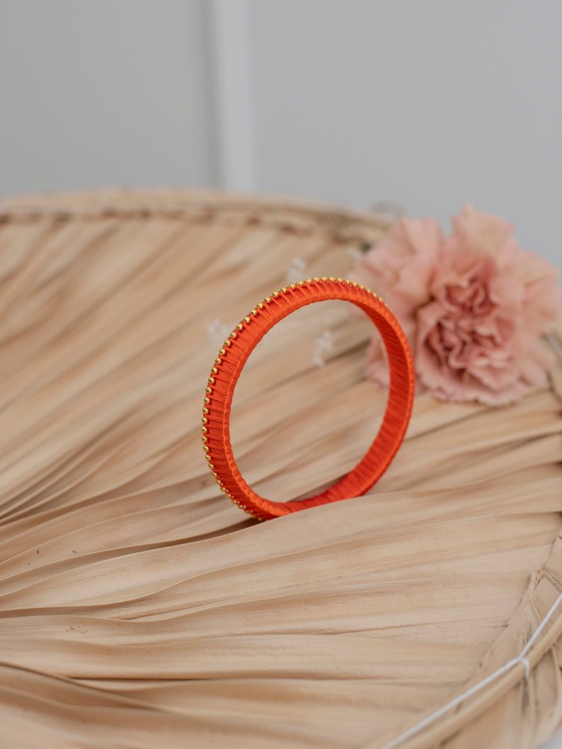 Jonc Tika Point ORANGE - ARGELOUSE Bracelet pour femme