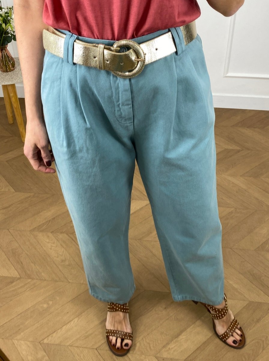 Pantalon Jodie PORCELAINE - HAPPY Pantalon pour femme