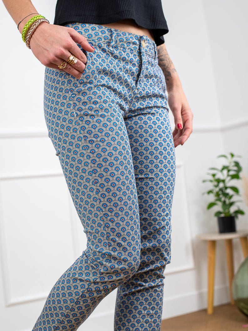 Pantalon Joy Print MIKONOS - HAPPY Pantalon pour femme